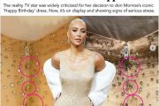 Kim Kardashian accused of damaging Marilyn Monroe’s iconic dress